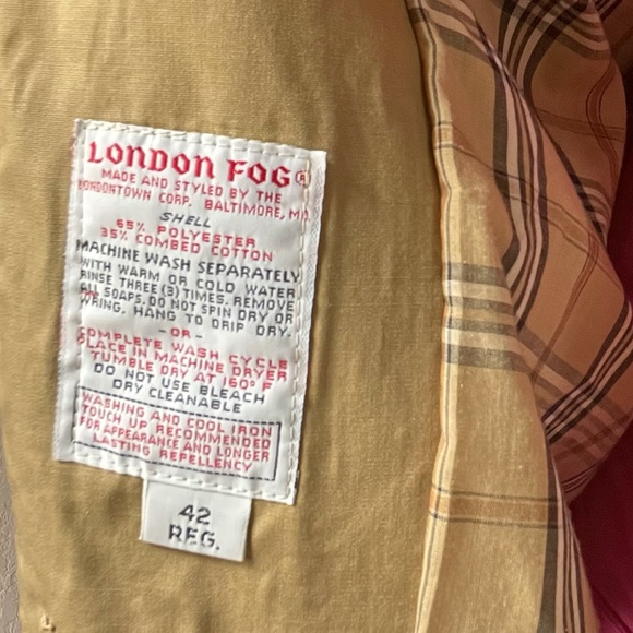 💛Vintage London Fog Tan Coat - Picture 5 of 6